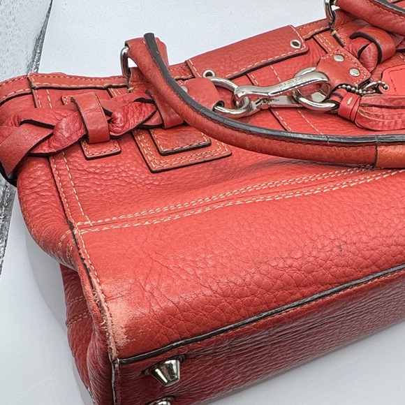 RARE! COACH LTD Edition Hamptons Vintage Leather Braided Satchel–MSRP $698 - Picture 9 of 12